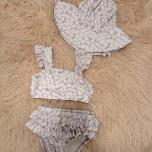 3 piece baby GAP swimsuit 0-6m